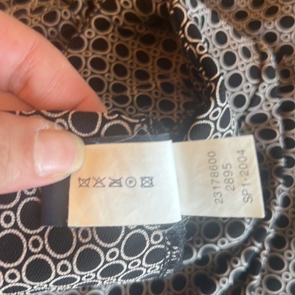 Gap Black/Beige Circle Print Stretch Pull On A Line Skirt Size M - Picture 8 of 14